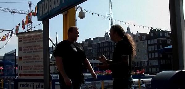  Amsterdam prostitute rides tourists cock